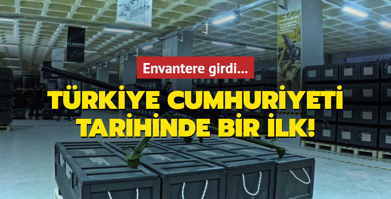 Envantere girdi... Trkiye Cumhuriyeti tarihinde bir ilk!