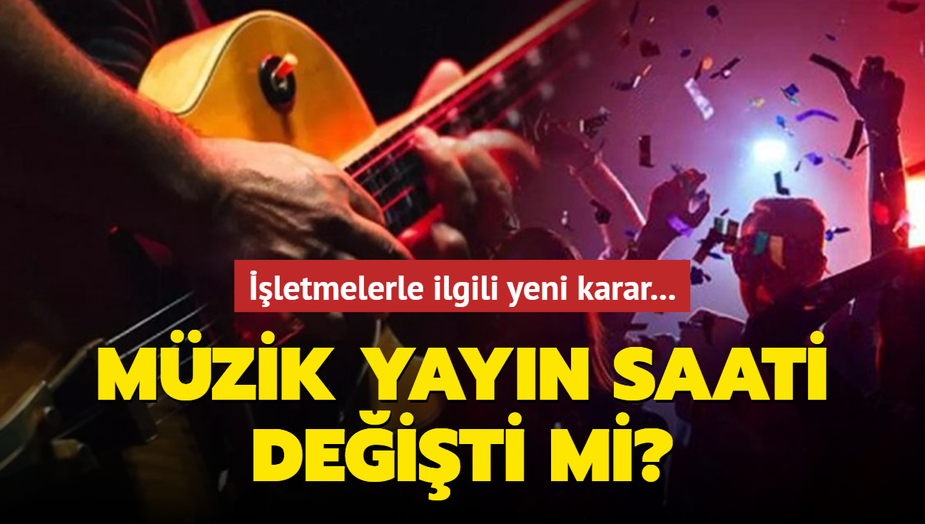 Mzik yayn yapan iletmelerle ilgili yeni karar