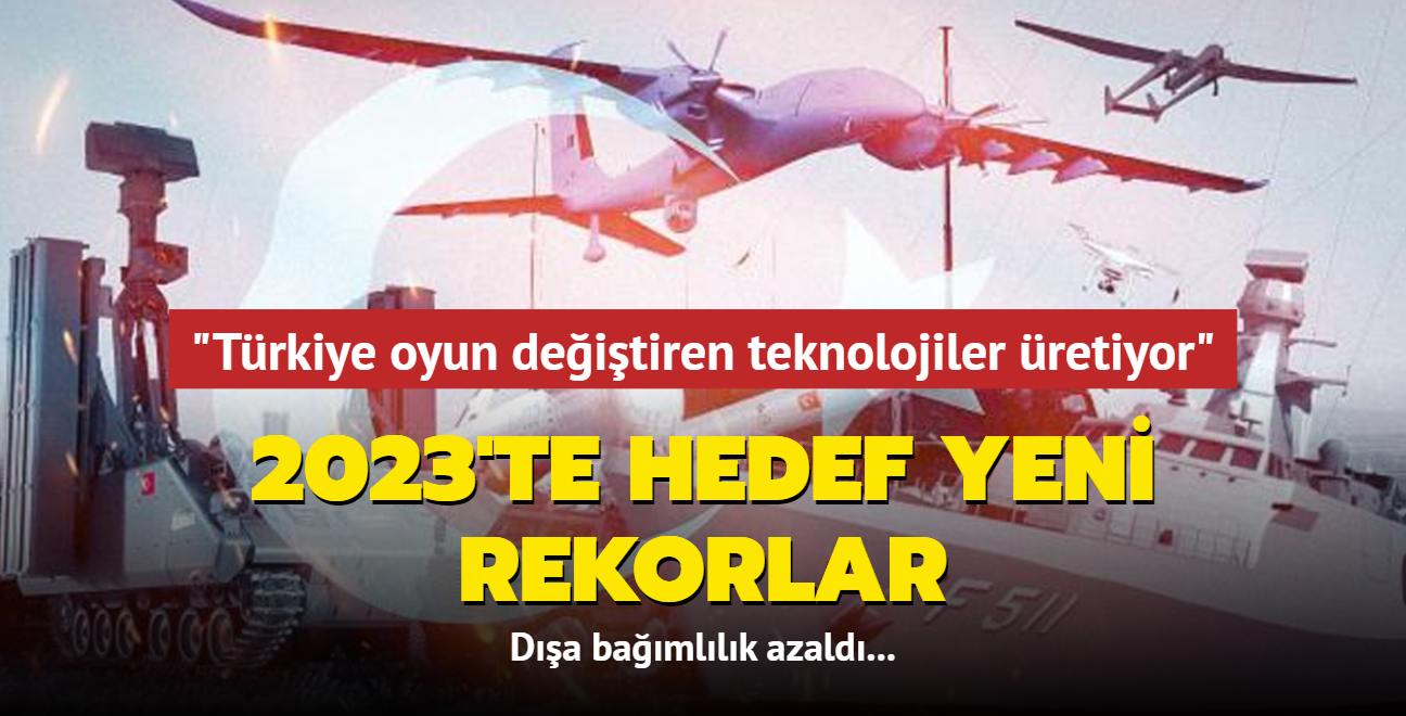 Da bamllk azald... "Trkiye oyun deitiren teknolojiler retiyor" 2023'te hedef yeni rekorlar!