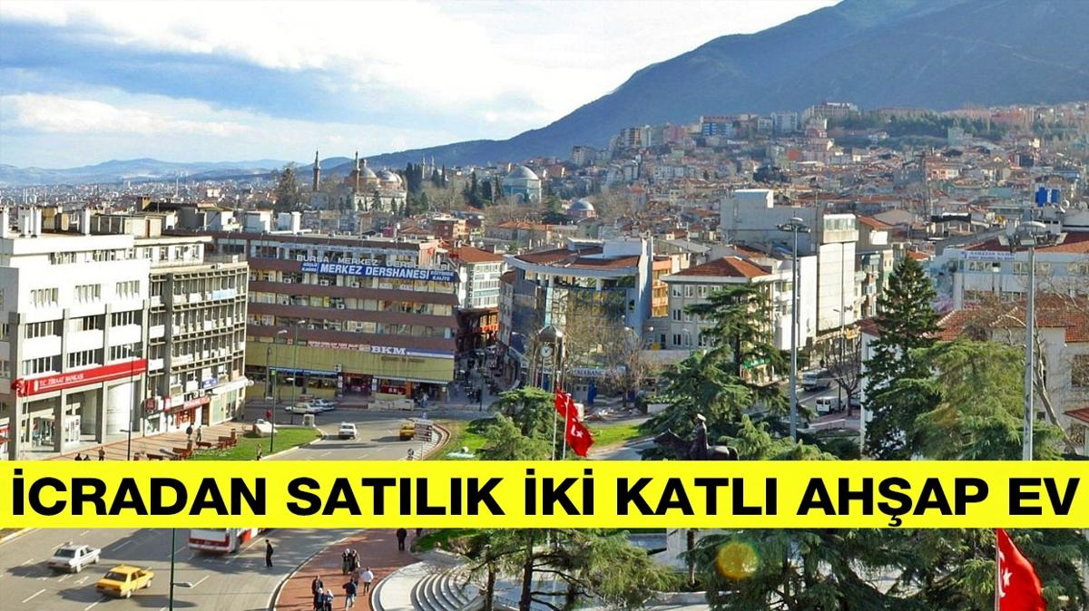 Bursa Mustafakemalpaa'da 136 m arsa zerindeki iki katl ahap ev icradan sata karld!