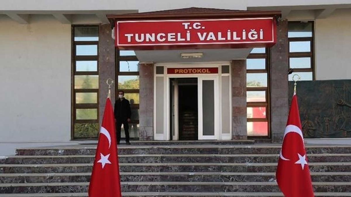 Tunceli'de eylem ve etkinliklere geici yasak getirildi