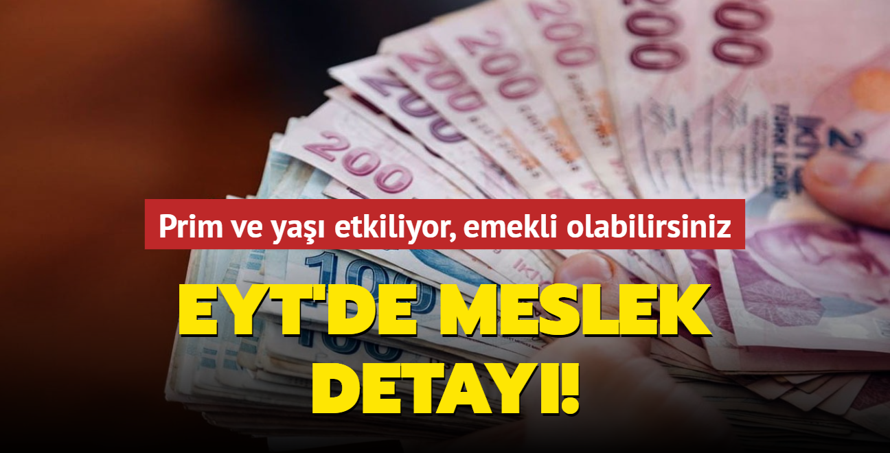 EYT'de meslek detay...