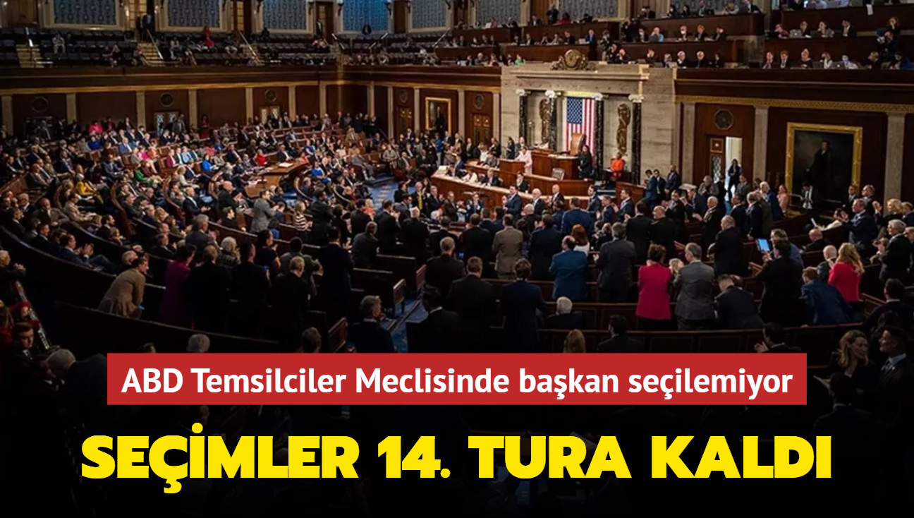 Seimler 14. tura kald... ABD Temsilciler Meclisinde bakan seilemedi