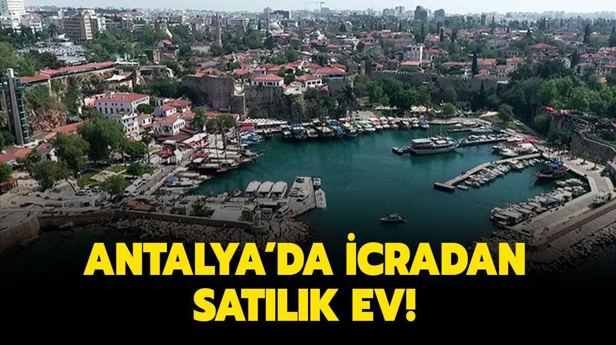 Antalya'da 9.7 milyon TL'ye icradan ev!