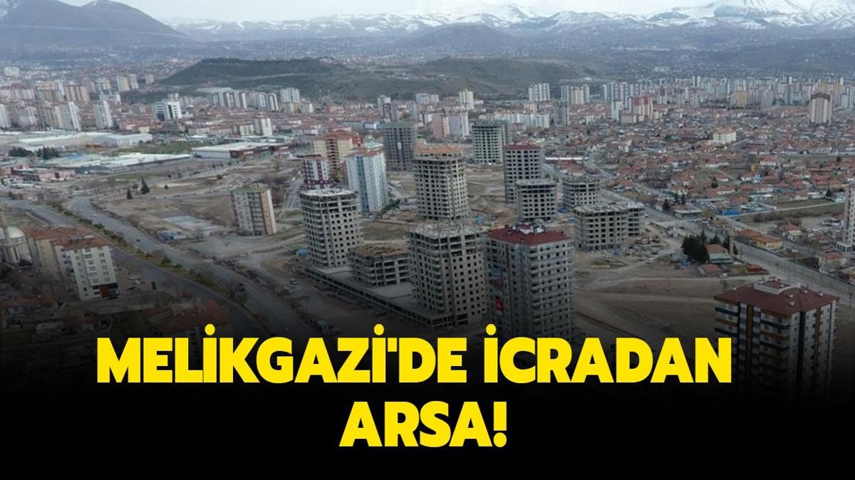 Melikgazi'de 5.4 milyon TL'ye icradan arsa!