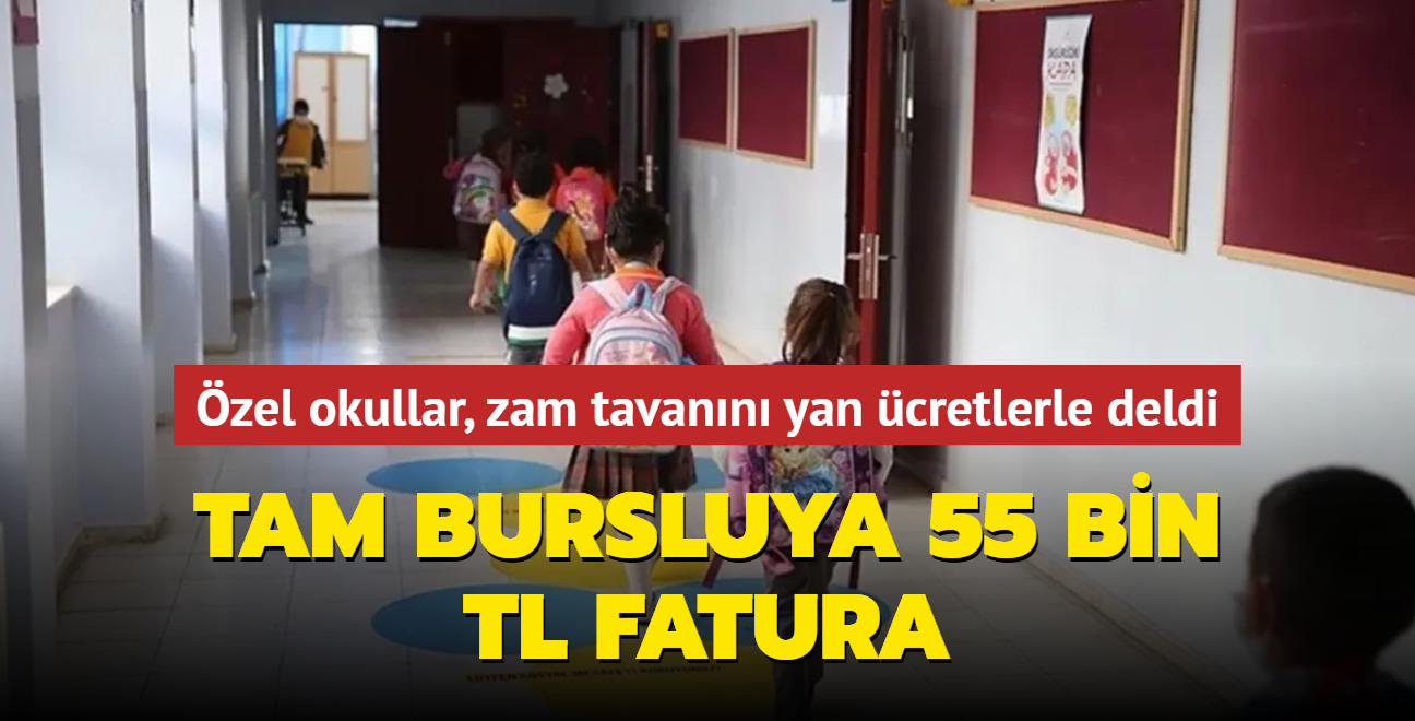 Tam bursluya 55 bin TL fatura