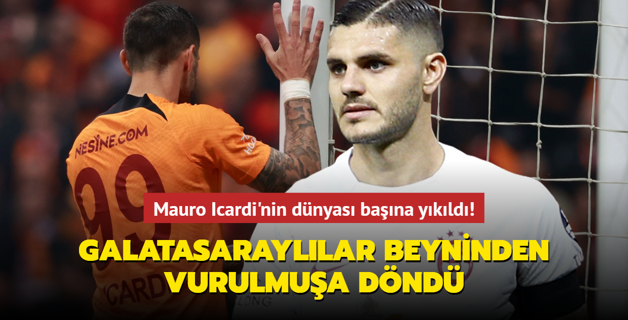 Mauro Icardi'nin dnyas bana ykld! Galatasarayllar beyninden vurulmua dnd