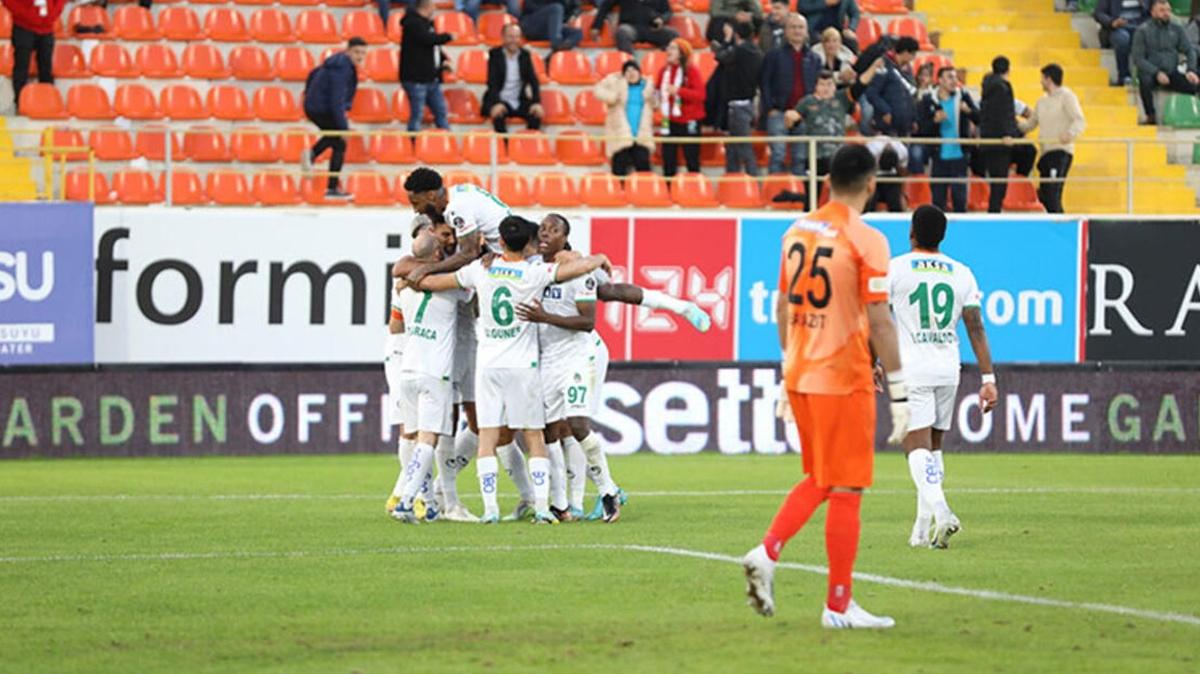 Alanyaspor Trabzonspor'a kar stn