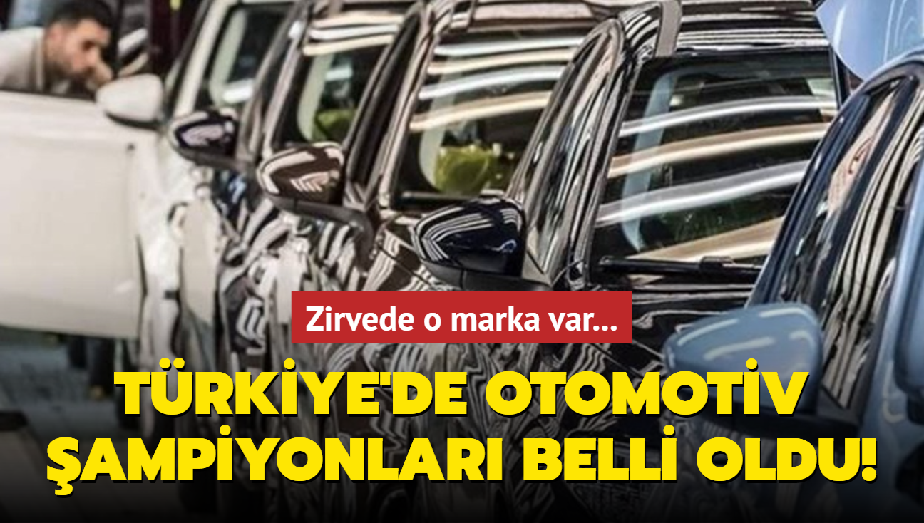 Trkiye'de otomotiv ampiyonlar belli oldu! Zirvede o marka var