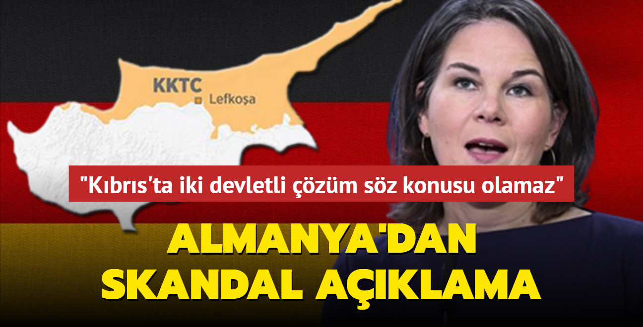 Almanya'dan skandal Kbrs aklamas... "Kbrs'ta iki devletli zm sz konusu olamaz"