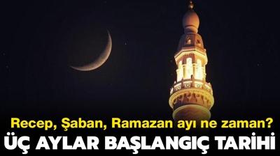 Recep, aban ve Ramazan ay ne zaman, hangi ay balyor?  aylar balang tarihi 2023!