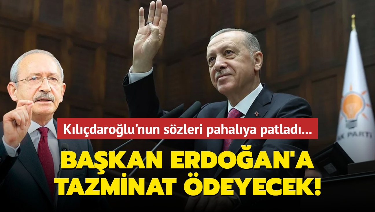 Kldarolu'nun szleri pahalya patlad! Bakan Erdoan'a manevi tazminat deyecek