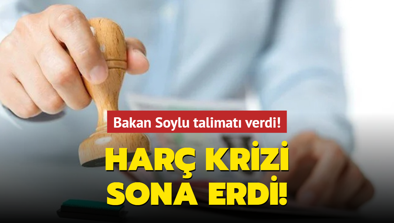 Bakan Soylu talimat verdi! Har krizi sona erdi...