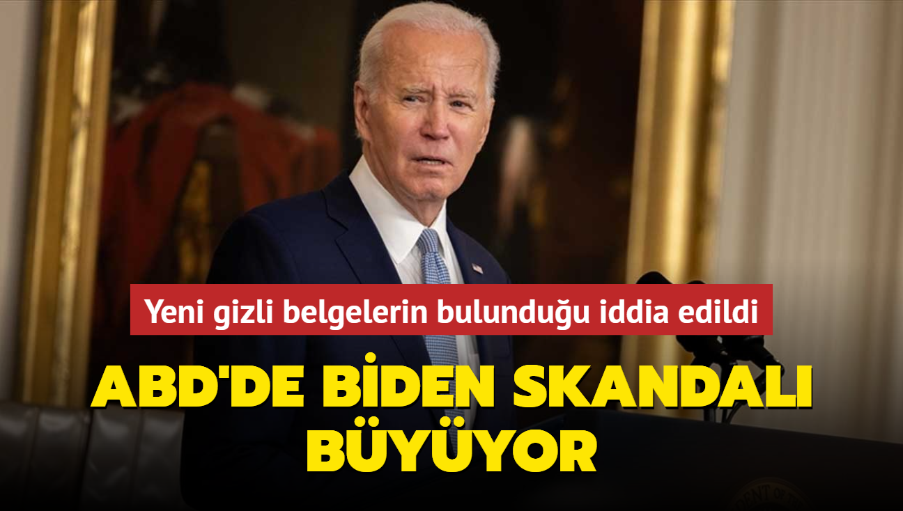 ABD'de Biden skandal byyor... Yeni gizli belgelerin bulunduu iddia edildi