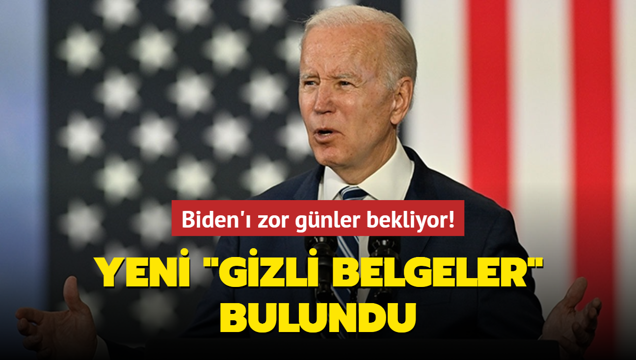 Biden' zor gnler bekliyor... Yeni "gizli belgeler" bulundu