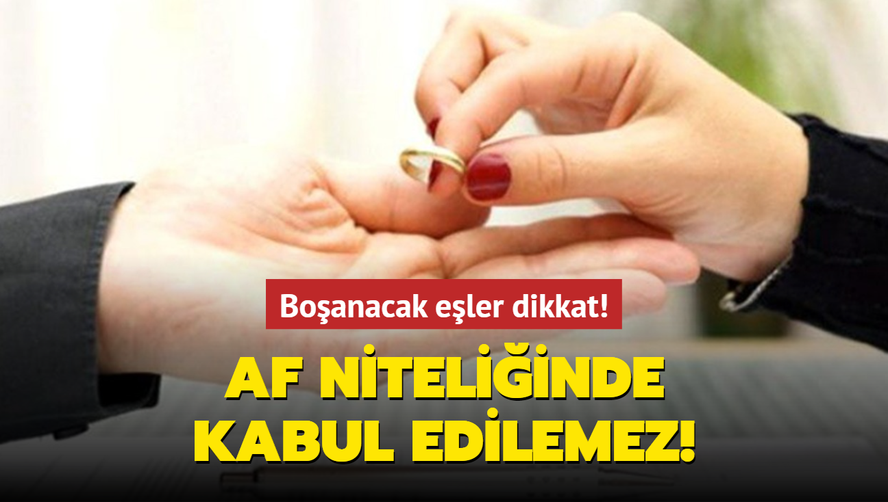 Boanacak eler dikkat! Af niteliinde kabul edilemez!