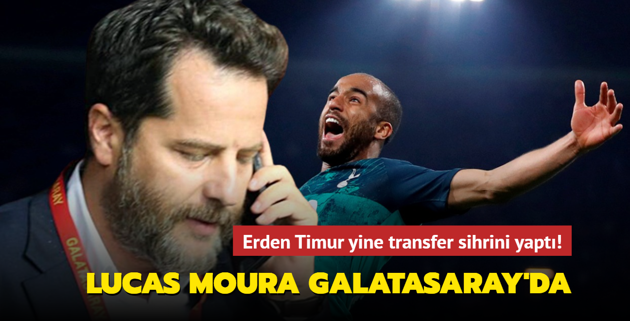 Lucas Moura Galatasaray'da! Erden Timur yine transfer sihrini yapt... 