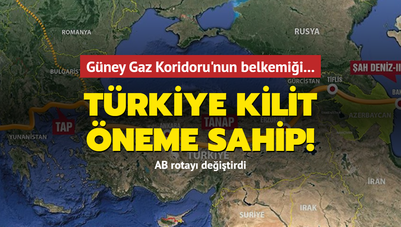 Güney Gaz Koridoru'nun belkemiği Türkiye kilit öneme sahip AB rotayı
