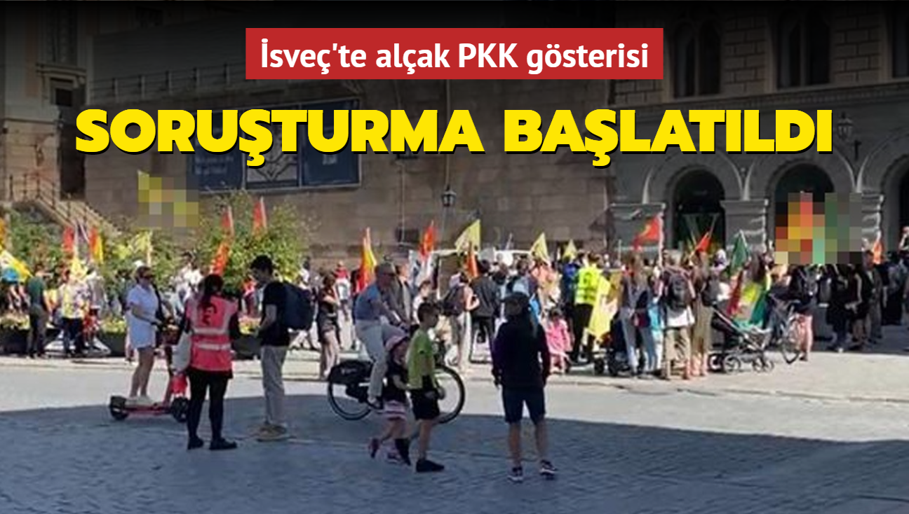 sve'te alak PKK gsterisi... Soruturma balatld