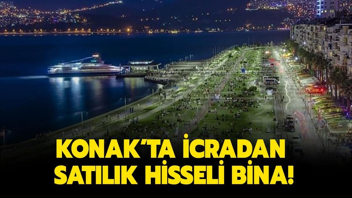 zmir Konak'ta 231 bin TL'ye icradan hisseli bina!