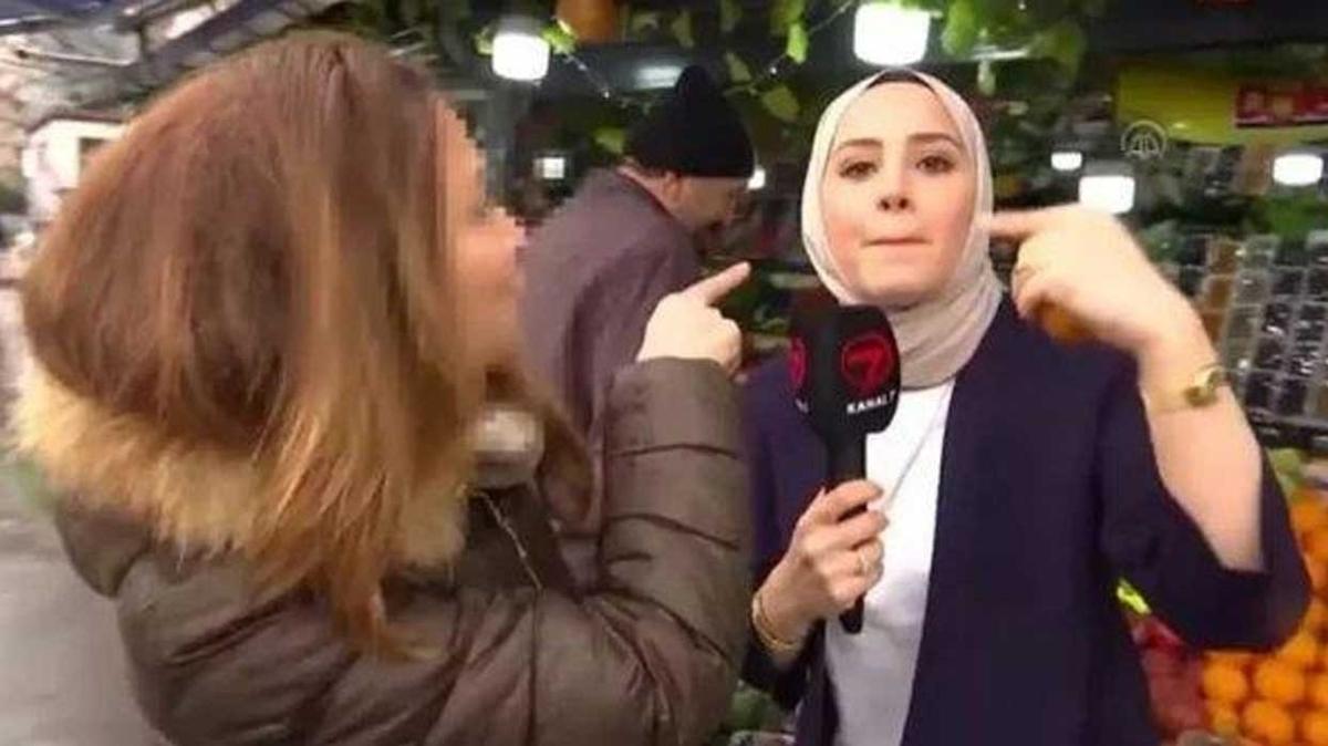 Kanal 7 muhabirine barts nedeniyle hakaret edildi