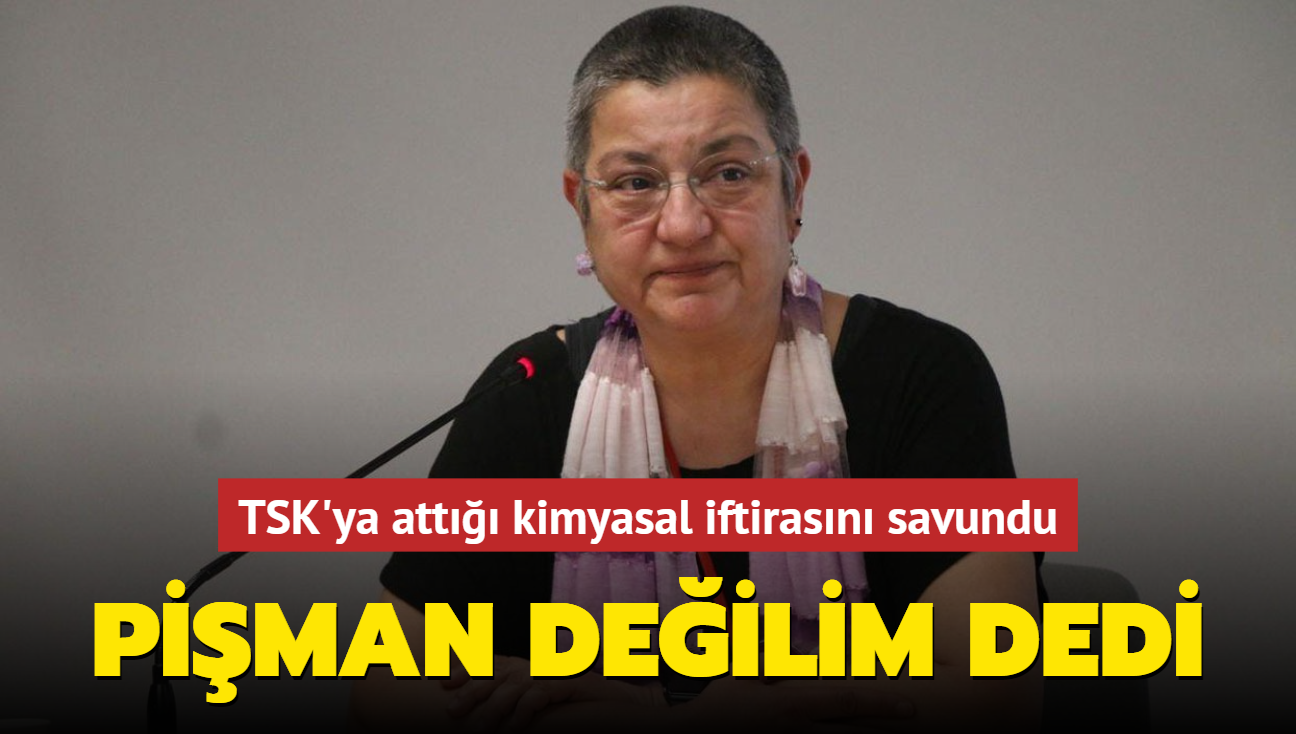 TSK'ya att kimyasal iftirasn savundu... Piman deilim dedi