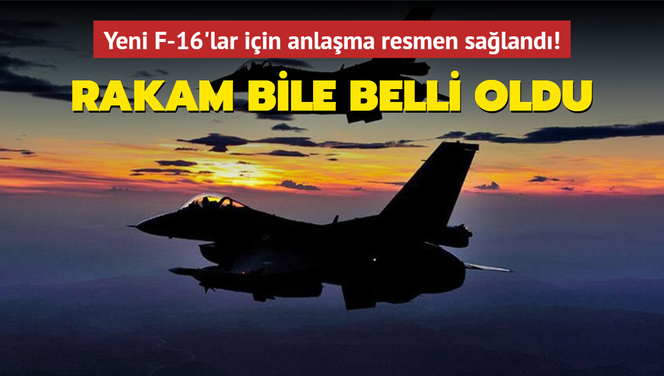 F-16'lar iin anlama saland... Tam 110 adet resmen yola kt!