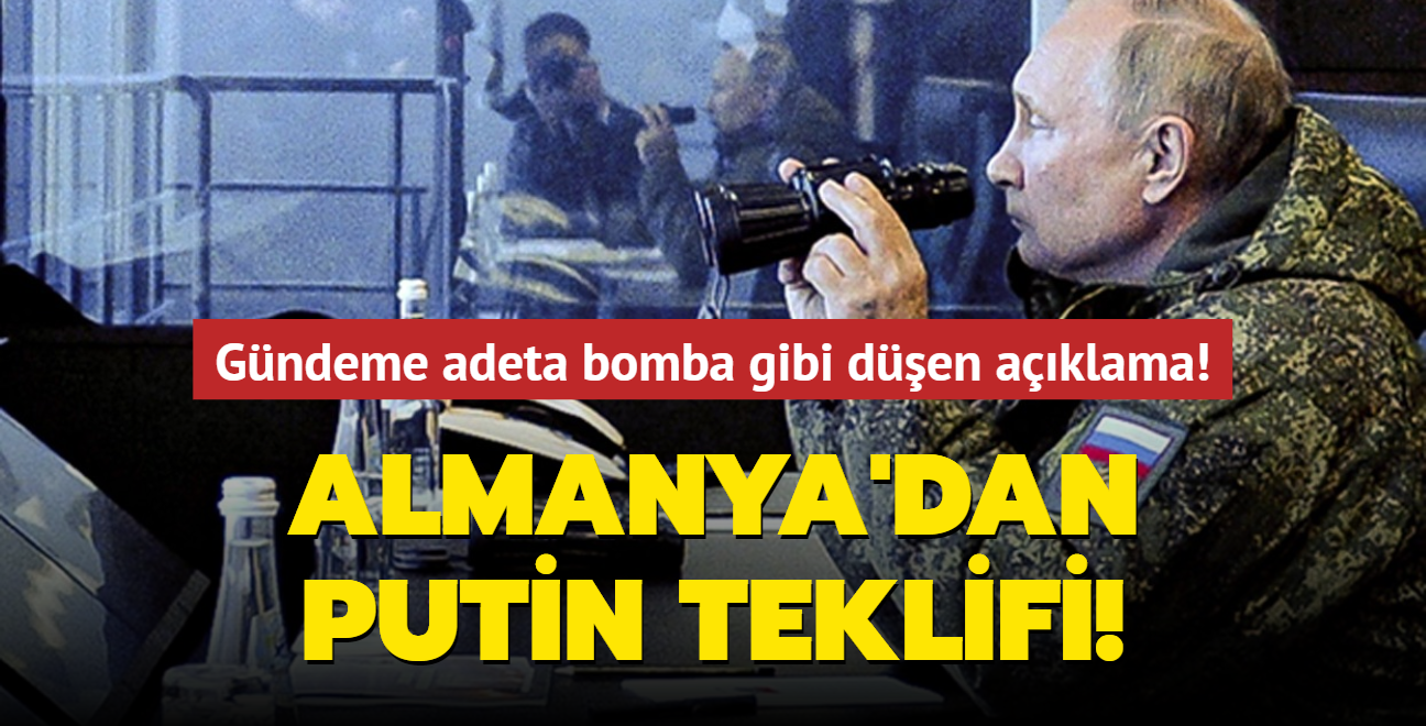 Gndeme adeta bomba gibi den aklama! Almanya'dan Putin teklifi!