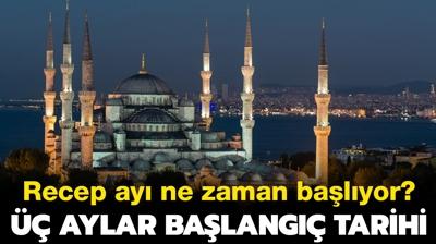 Recep ay ne zaman, hangi ay balayacak?  aylar balang tarihi 2023 Diyanet tarafndan akland! 