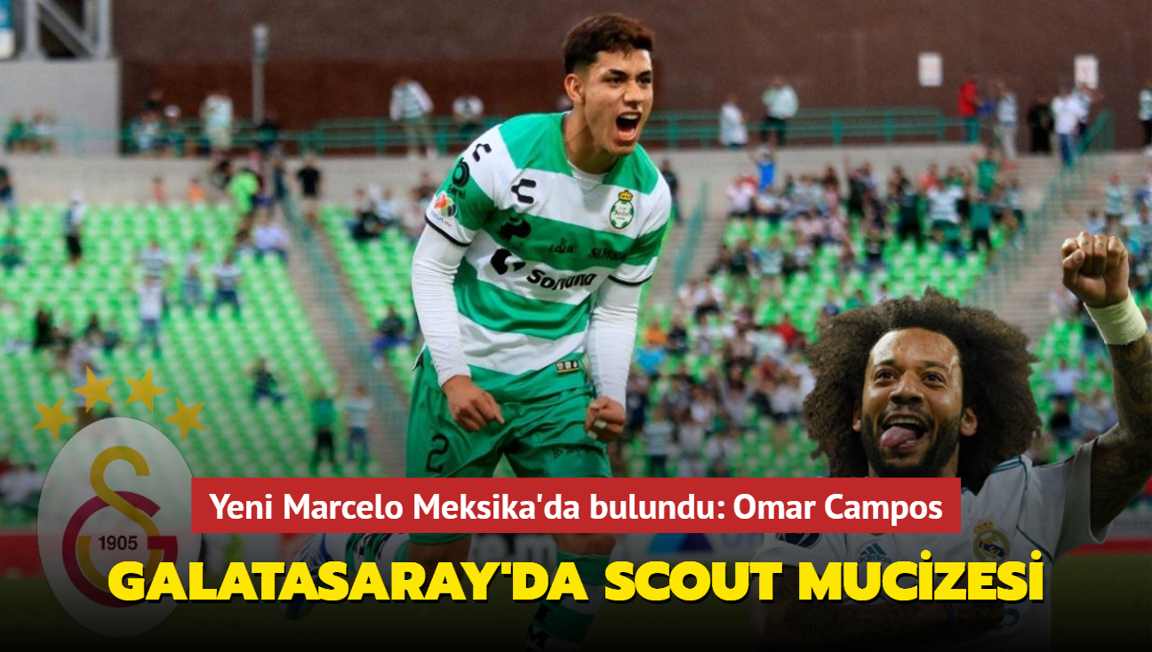 Galatasaray'da scout mucizesi Yeni Marcelo Meksika'da bulundu Omar Campos