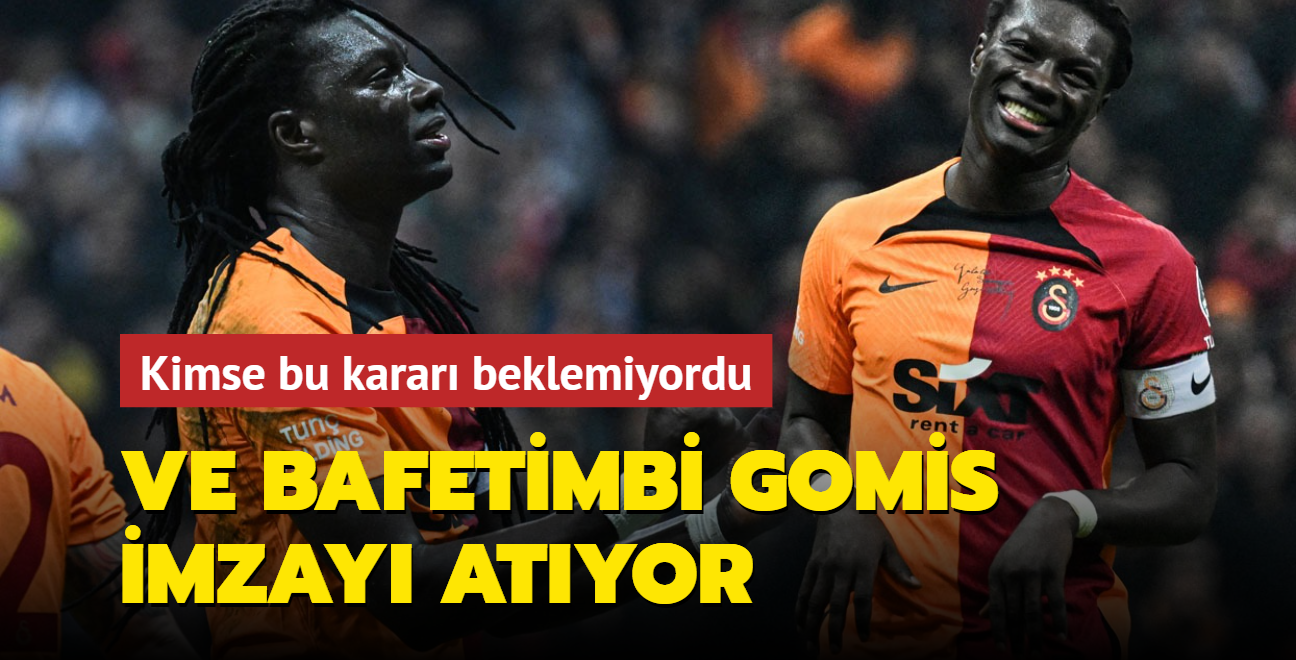 Ve Bafetimbi Gomis imzay atyor! Galatasaray'da kimse bu karar beklemiyordu