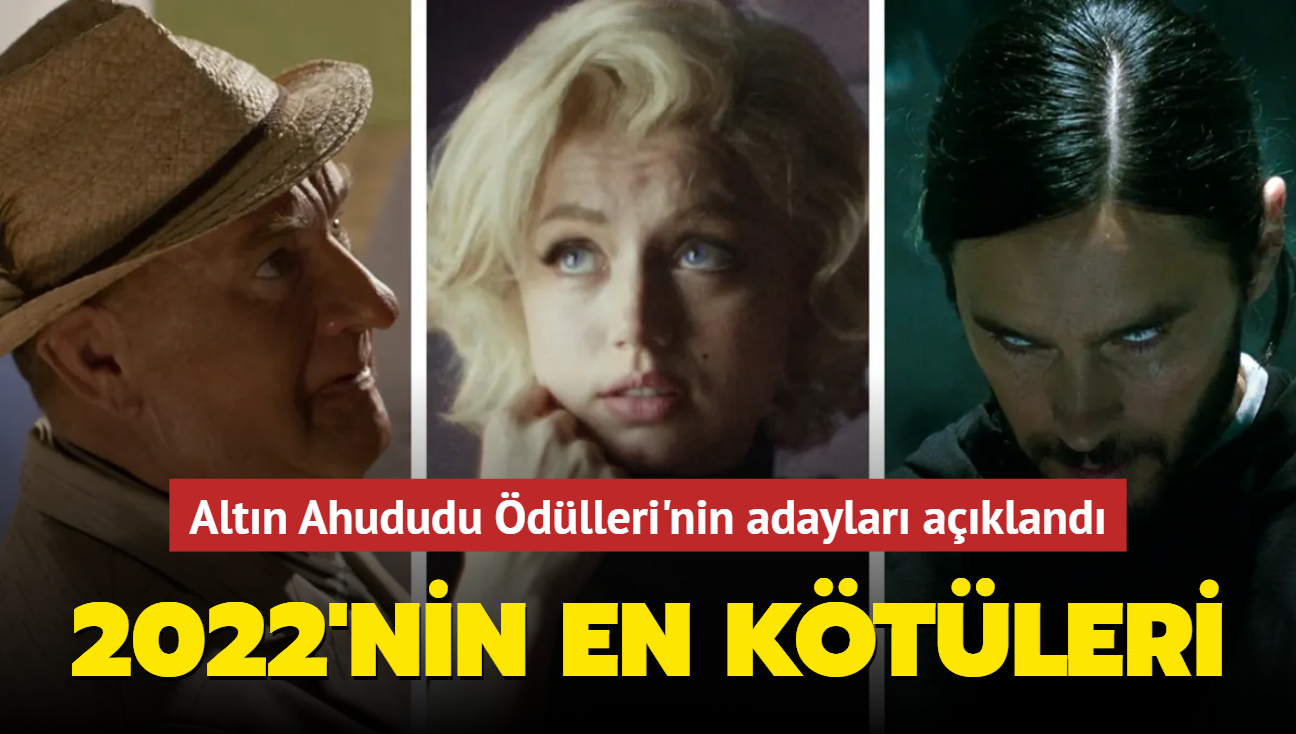 2023 Altn Ahududu dlleri: Tom Hanks, "Blonde", "Morbius" yln en kts iin aday gsterildi