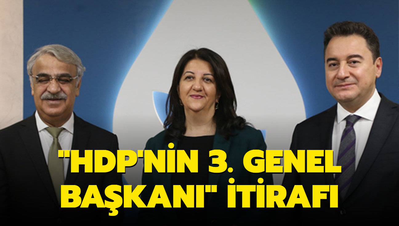 HDP'nin 3. genel bakan itiraf!