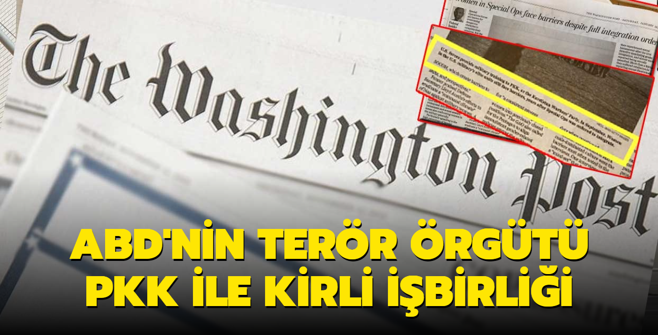 ABD'nin terrle kirli ibirlii... PKK militanlarnn eitildii fotoraf Washington Post'ta yaymland