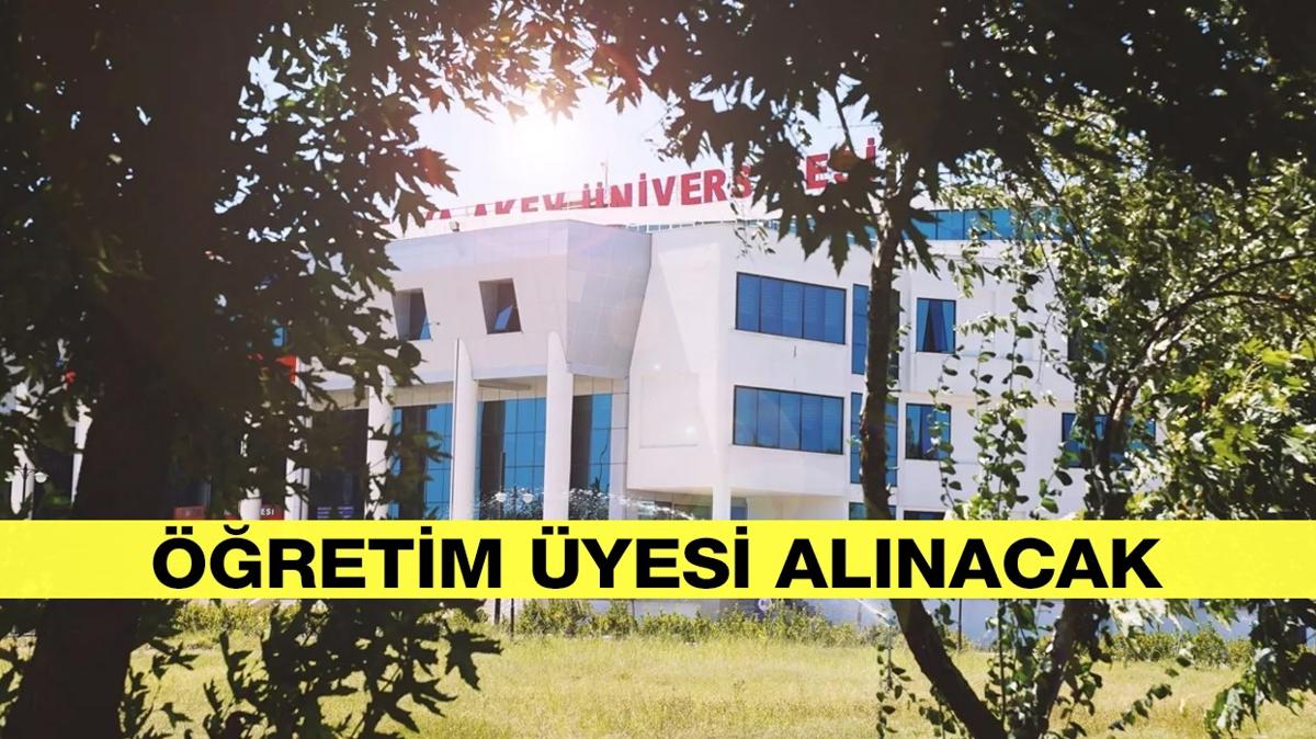 Antalya AKEV niversitesi retim yesi alm yapyor!