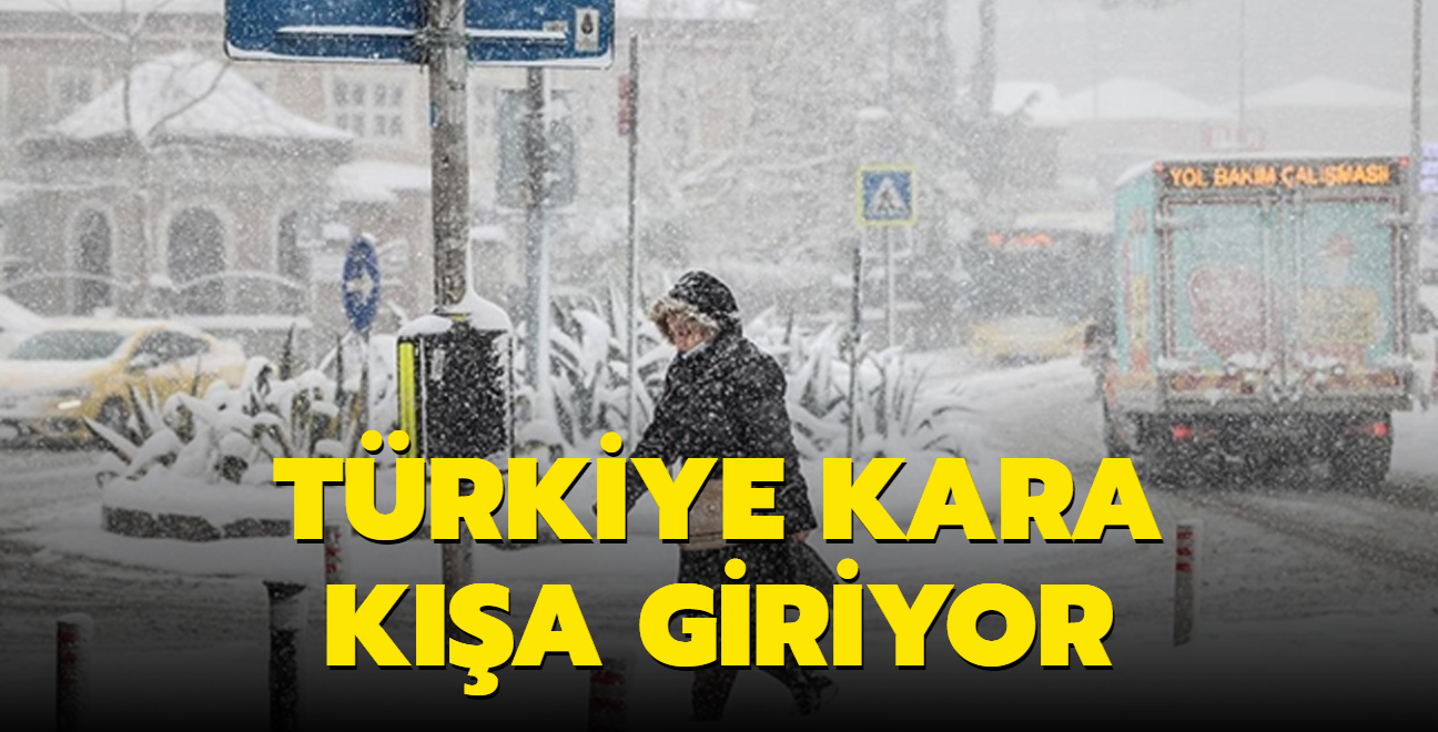 Trkiye'ye kara k geliyor... Beklenen youn kar ya balyor! stanbul iin gn verildi... 