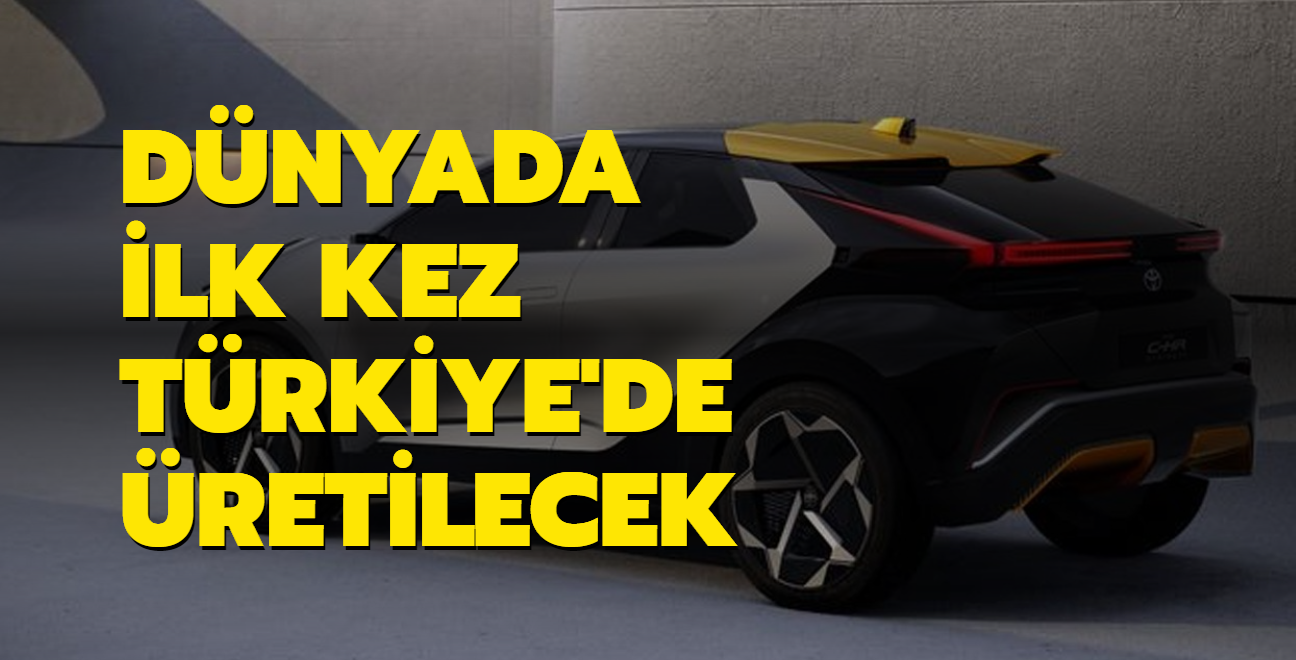Trkiye'nin ilk arj edilebilir hibrit otomobili yeni Toyota C-HR, Sakarya'da retilecek