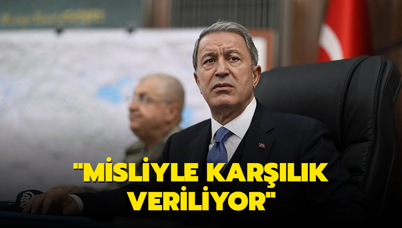 Bakan Akar: Misliyle karlk veriliyor