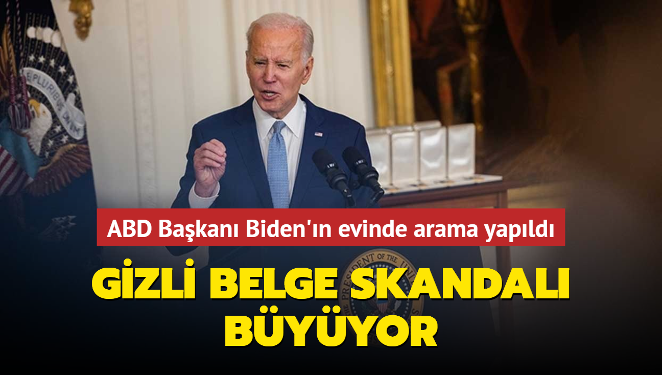 Gizli belge skandal byyor... ABD Bakan Biden'n evinde arama yapld