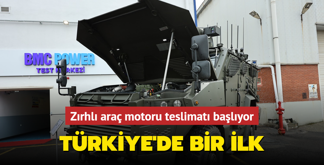 Trkiye'de bir ilk... Zrhl ara motoru teslimat balyor