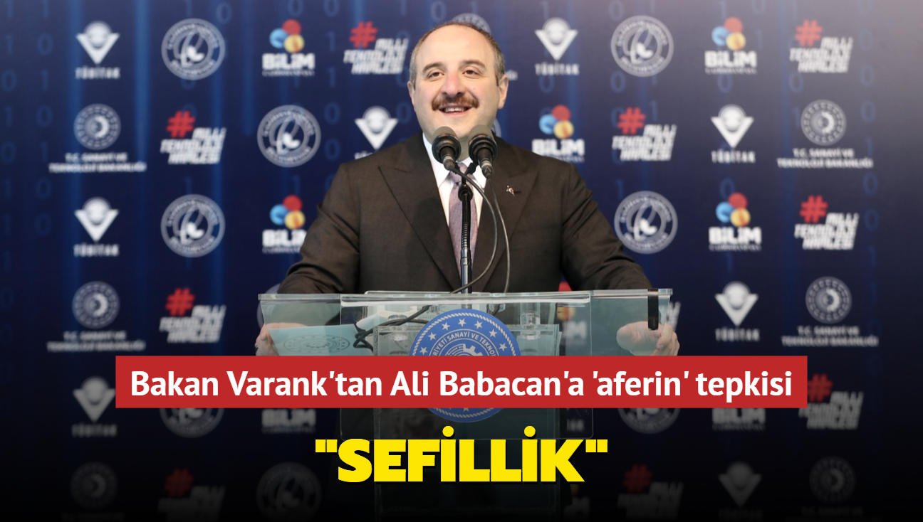 Bakan Varank'tan Ali Babacan'a 'aferin' tepkisi... "Sefillik"