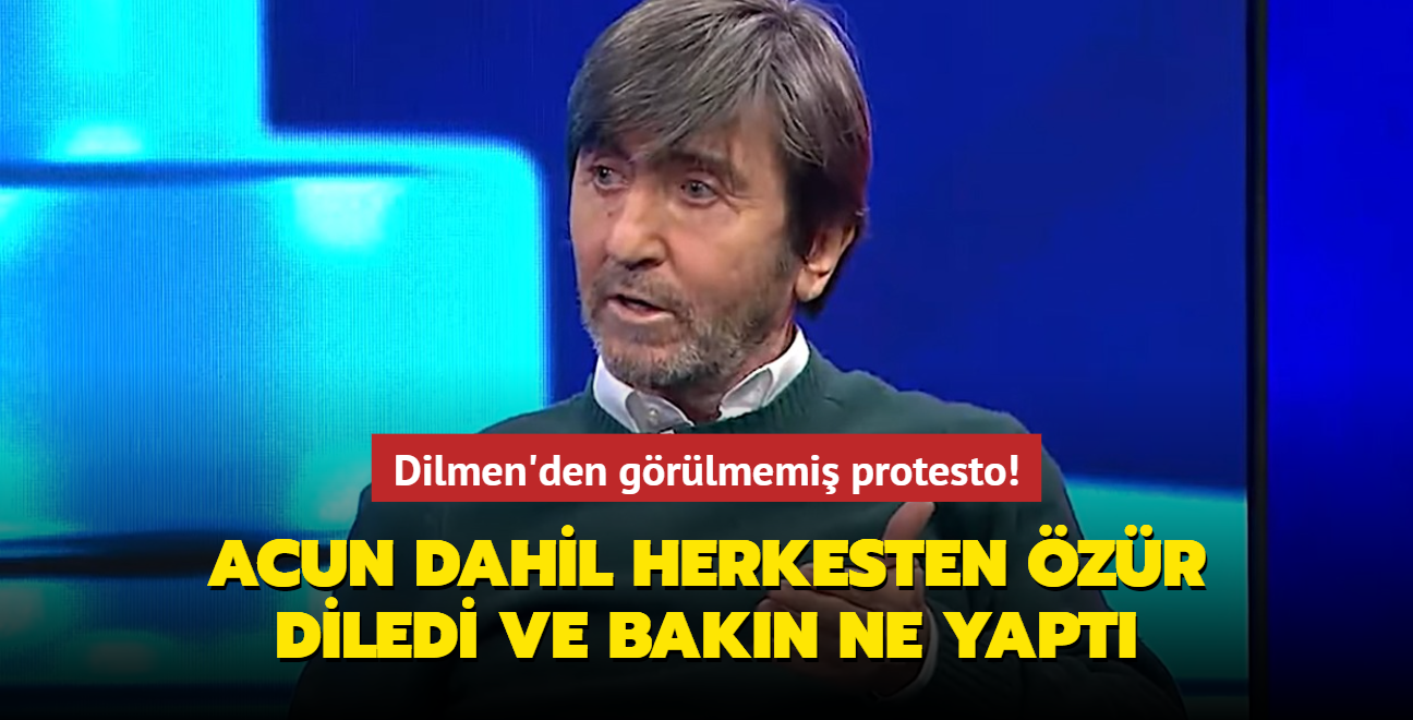 Grlmemi protesto! Rdvan Dilmen, Acun dahil herkesten zr diledi ve bakn ne yapt