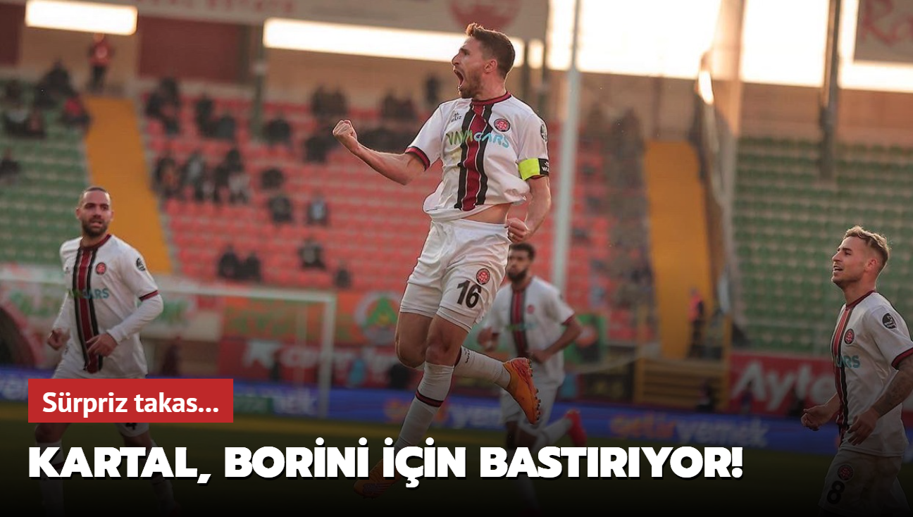 Kartal, Borini iin bastryor! Srpriz takas...