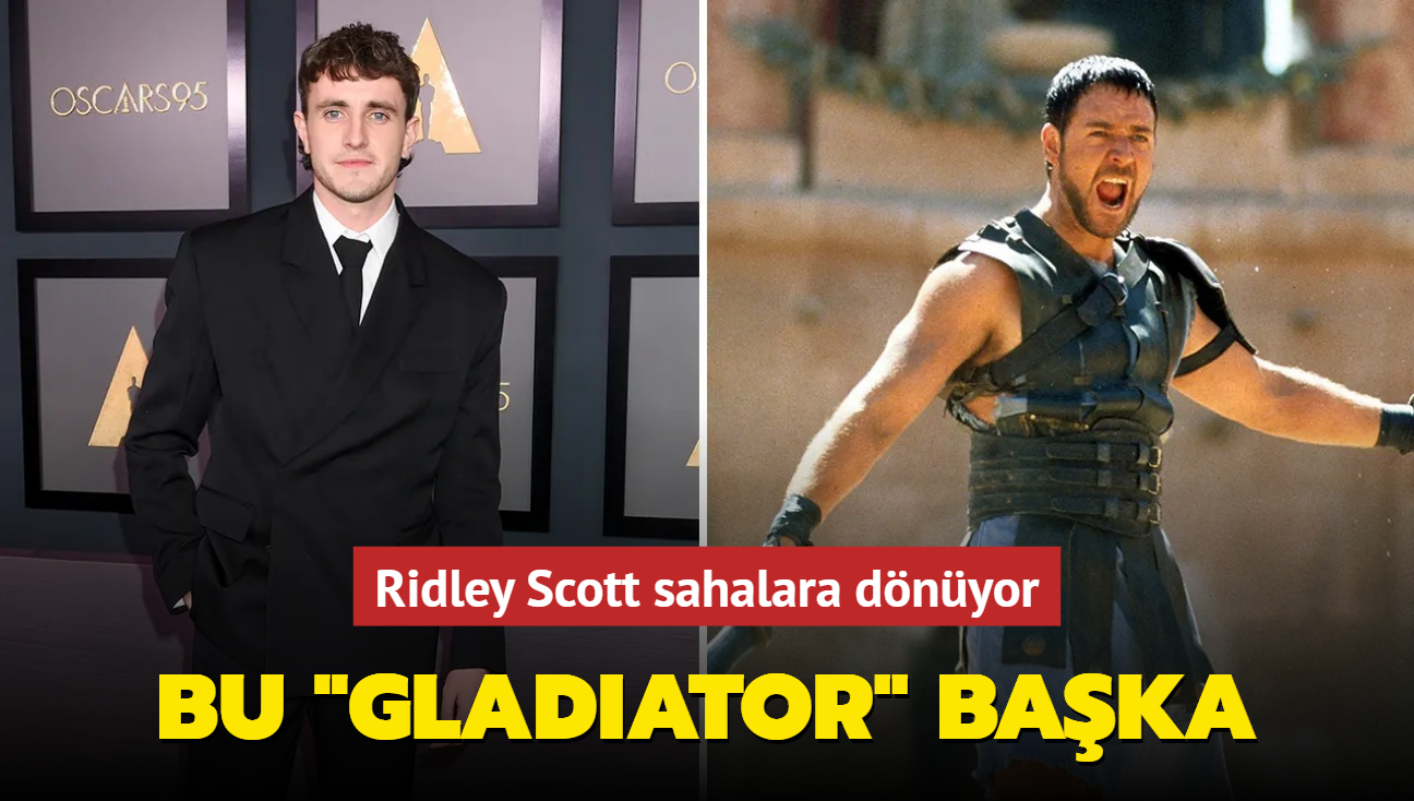 Ridley Scott'n "Gladiator" devam filmi 2024'n sonlarna doru kacak