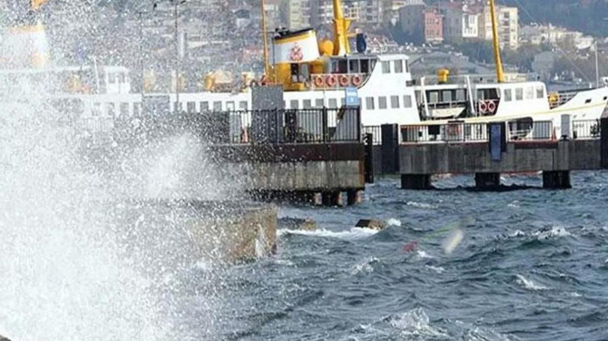 stanbul'da deniz ulamna lodos engeli