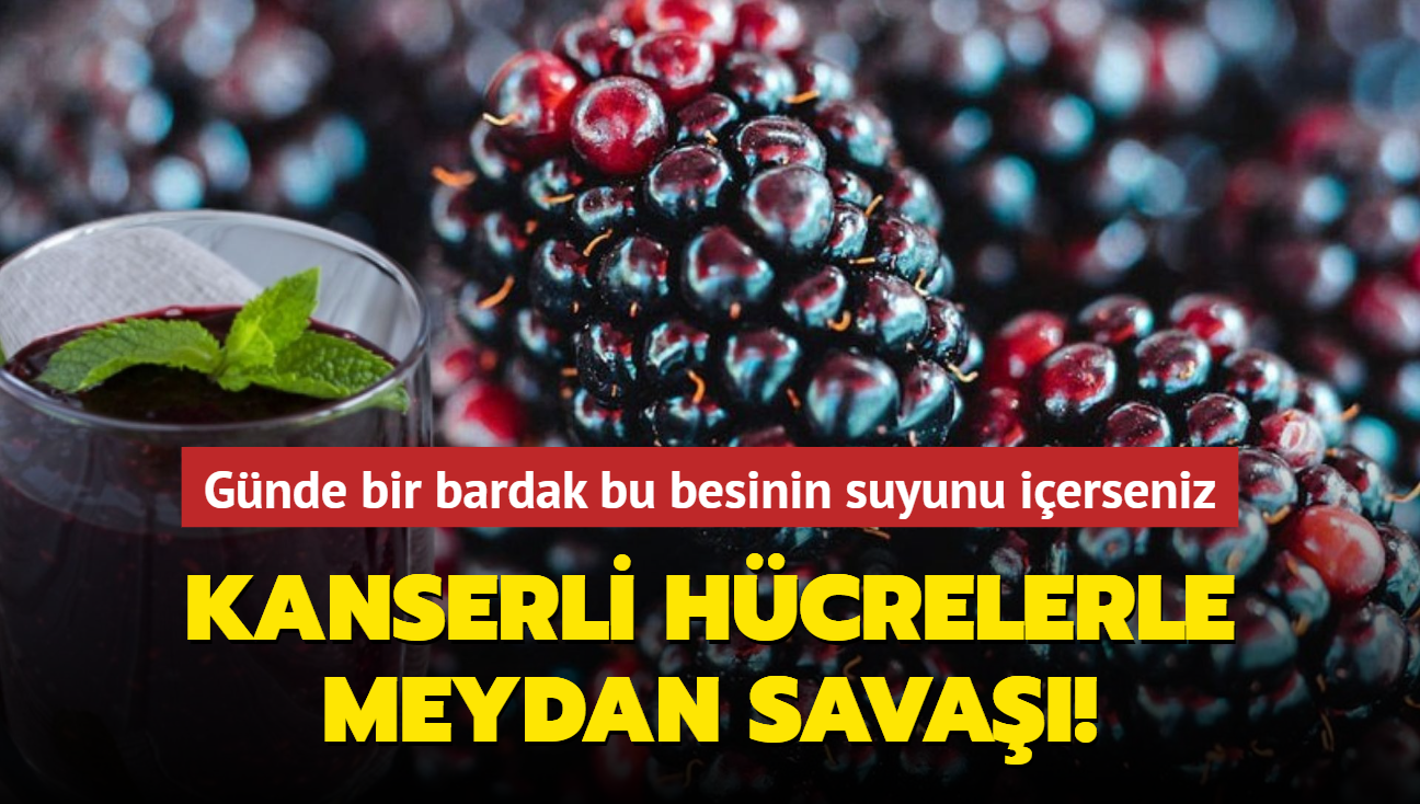 Kanserli hcrelerle meydan sava! Gnde bir bardak bu besinin suyunu ierseniz...