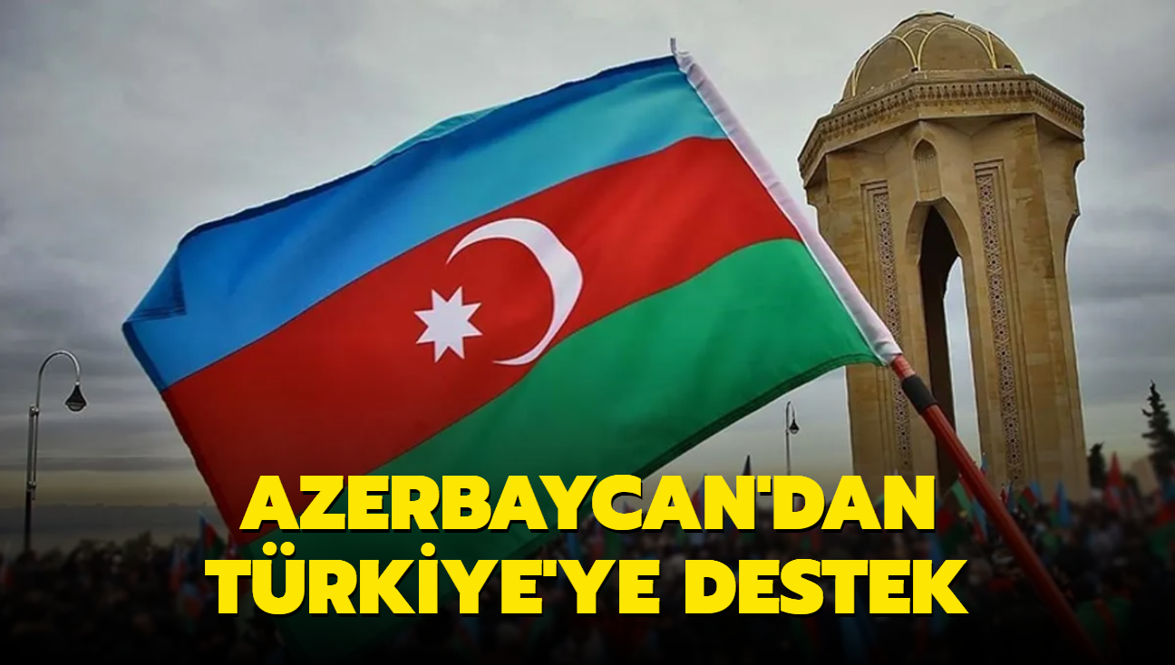 Azerbaycan'dan Trkiye'ye destek
