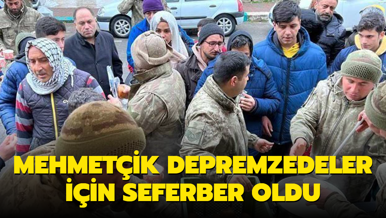 Mehmetik depremzedeler iin seferber oldu...