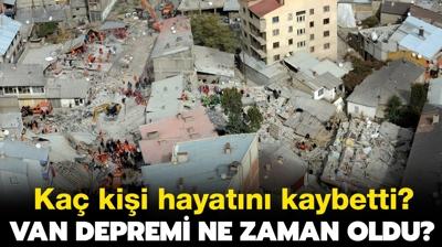 Van depremi ka iddetinde oldu, ka kii ld? Van depremi ne zaman oldu, ka saniye srd? 