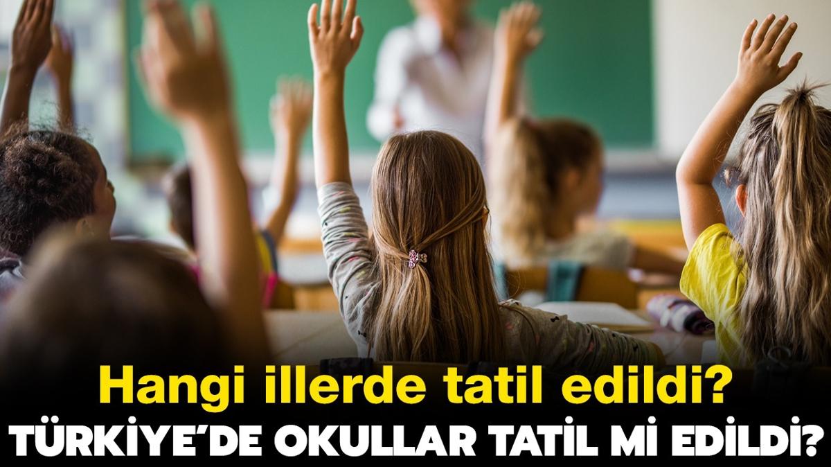 Deprem tatili ne zaman bitecek, okullar ne zaman alacak" Tm Trkiye'de okullar tatil mi oldu" 